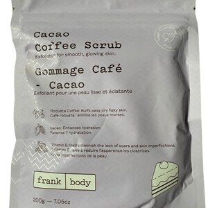 Frank Body Cacao Coffee Scrub – 7 oz / 200g – Exfoliating & Hydrating Body Scrub
